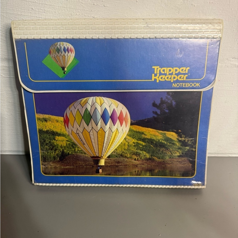 1980S  TRAPPER KEEPER MEAD PORTFOLIO HOT AIR BALLOON Good Cond. 29096 VINTAGE